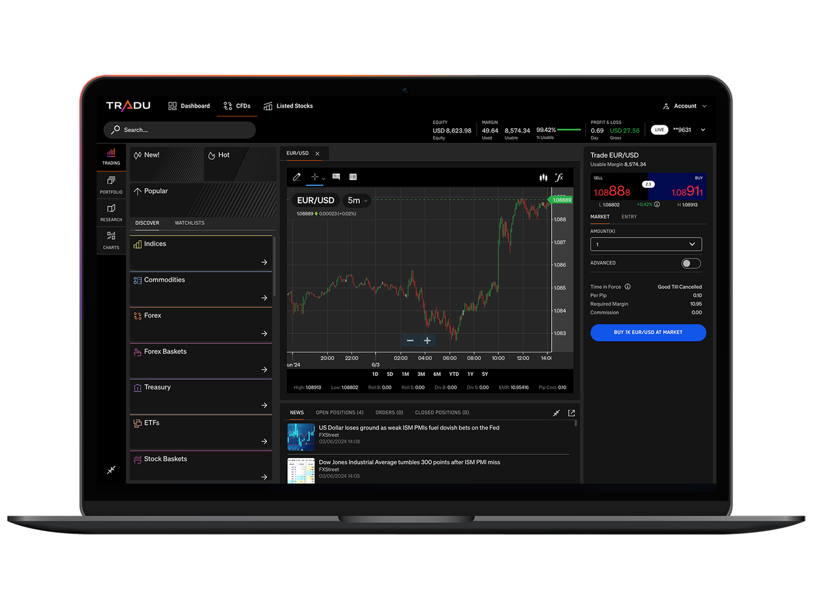 Web & mobile trading platform Malaysia